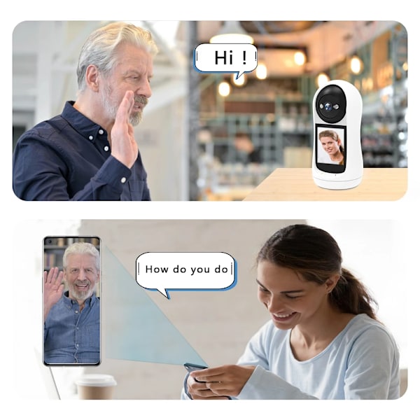 Wifi kamera video opkald med 2,8 tommer IPS skærm
