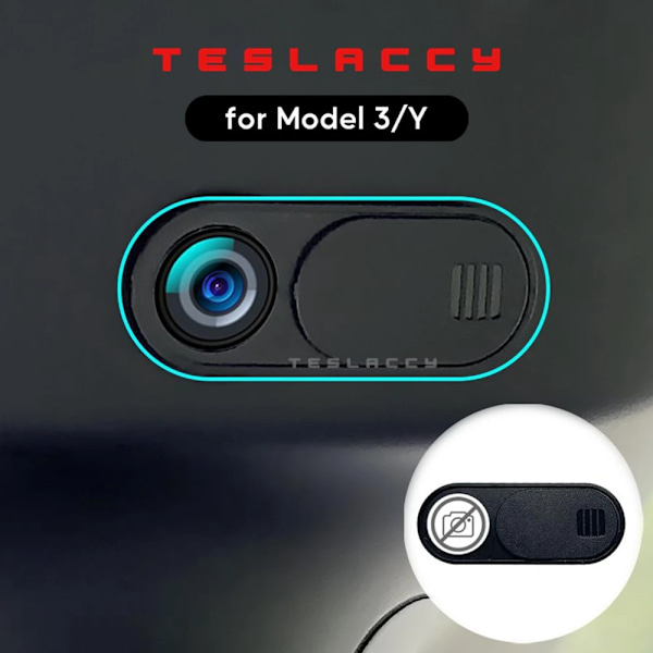 Bil Kamera Cover Til Tesla Model 3 Y Webcam Slide Blocker Privacy Protector 5 pieces kompatible med tablet PC Laptop iPad