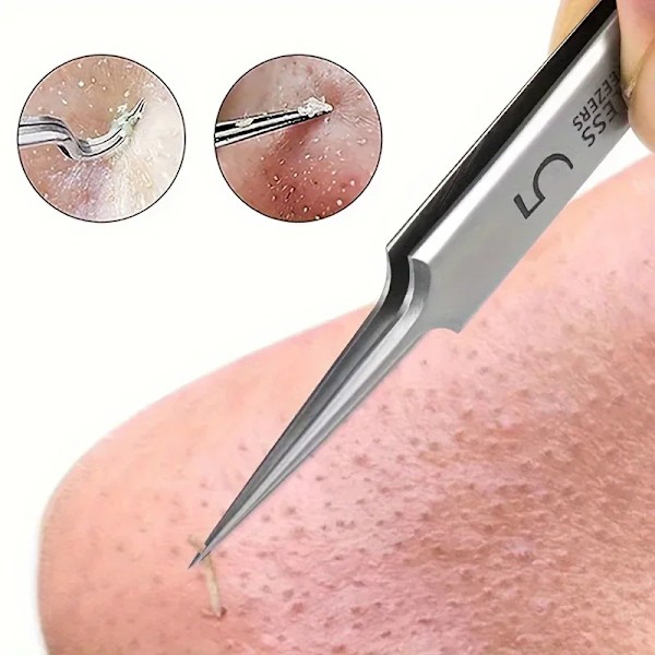 1 Pack Extra Fine No. 5 Cellular Acne Blackhead pincet