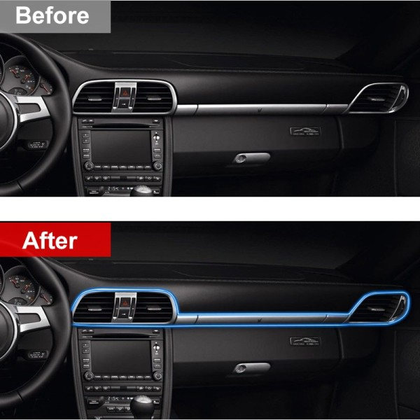 Auto Sisustus Valot Koriste Ambient Lamppu USB Optinen Kuitu Neon Ilmakehä valo nauha