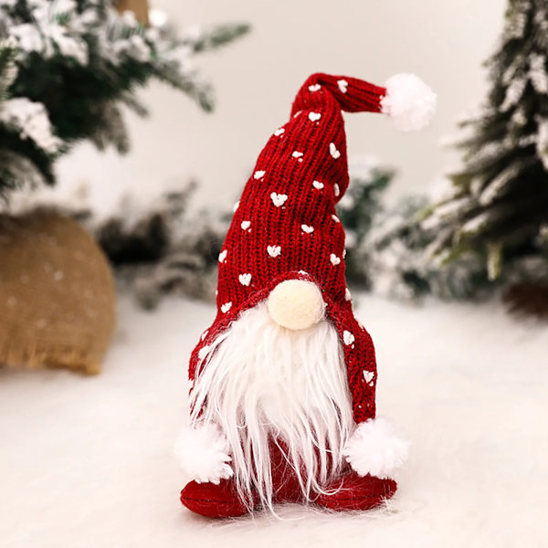 Joulupukki Joulu Lahjat Joulu Kuusi Sisustus Pehmo lelut Pehmo Gnome nukke Ornamentti Kasvoton nukke