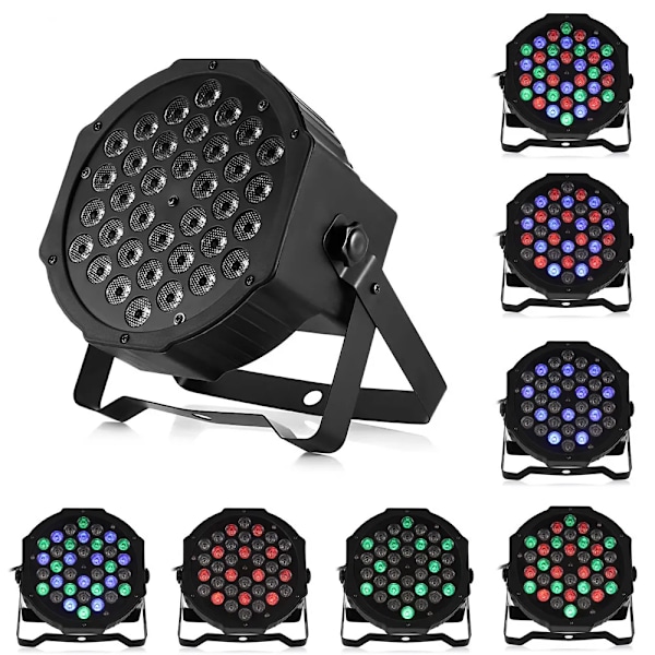 36W Professionell Disco ljus DMX512 Voice Control RGB LED Ktv Bar Party DJ Dekorativ Scen Ljus Effekt Projektor par lampa