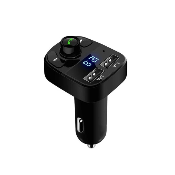 Bil Bluetooth 5.0 lader USB grensesnitt FM modulasjon sender U kort MP3 spiller