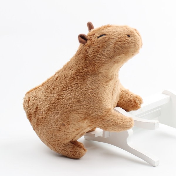 Fluffig Capybara Plysch Doll Kawaii Capybara Koppade Leksaks Simulering Koppade Djur