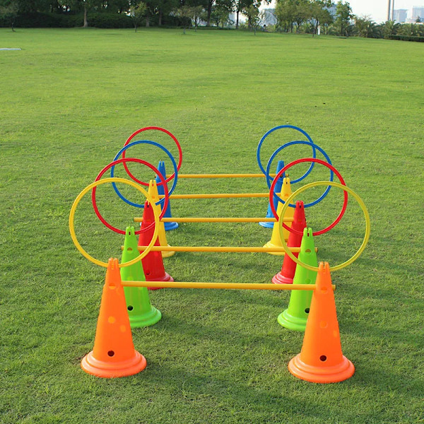 12 stykker Durable Agility Træning Ringe Portable Fodbold Fodbold Speed Agility Træning Ringe