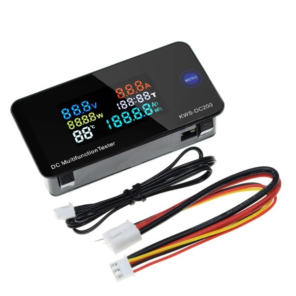 Voltmeter Amperemeter KWS Ström Energi Mätare LED Digital DC Wattmätare El Mätare