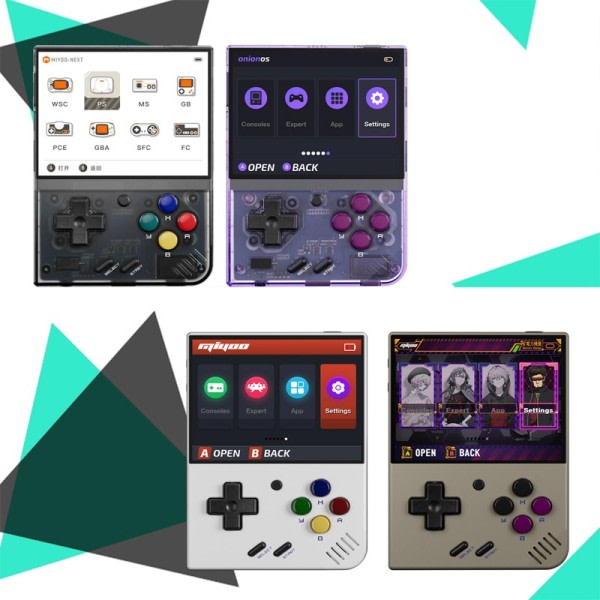 Mini Plus Portable Retro Håndholdt Spill konsoll  IPS HD Skjerm Barn's Linux System Classic Gaming Emulator