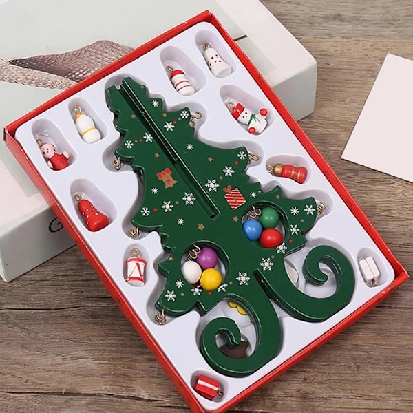 Kreativ Gør-det-selv Træ Jule Træ Vindue Butik Indkøbscenter Desktop Display Rekvisitter Ornament