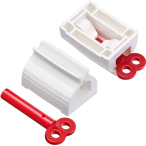 3 bitar Tandkräm Dispenser Squeezer Badrum Tillbehör Tandkräm Hållare Arrangör