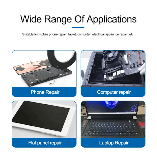 2 bitar 5mm Kant Skärm Ram Lim för iphone Surfplatta Dator elektrisk apparat reparation