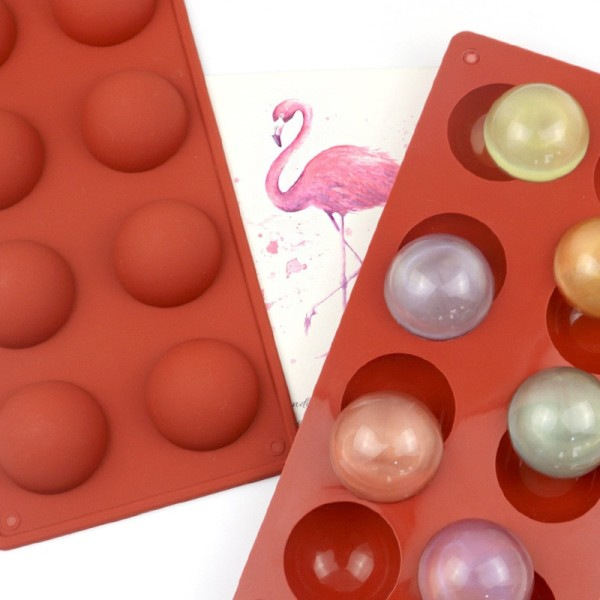 3D Rund Halvsfär Silikon Form för kaka Gör-det-själv Bakning choklad Miljövänlig Tårta form