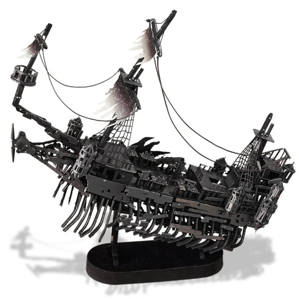 3D Metal Pussel Gåvor Abyssal Ghost Pirate Skep Modell Byggnad Kits Gör-det-själv leksaker