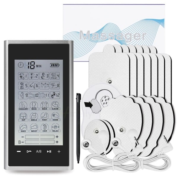 Elektrisk Professionel Muskel  stimulator 24 Modes EMS 4 Output Kanal Fysioterapi Tens maskiner