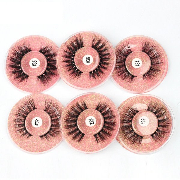 10 par fluffy mink øjenvipper naturlige lange 3d falske mink vipper