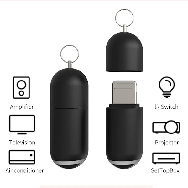 Type C Smartphone fjernbetjening infrarød sender Smart home kontrol adapter