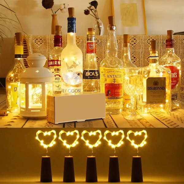 Baari LED viini pullo korkki 2M merkkijono valot