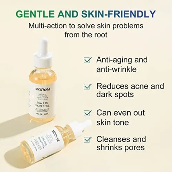 Ansiktsbehandling Peeling Kemisk Peeling 40 Procent Peeling Serum Peeling för Ansikte Ansiktsbehandling Exfoliant för mörk hud