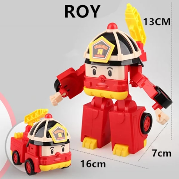 Leker Poli Robocar Transformasjon Robot Leker Bil Modell Anime Action Figur Leker