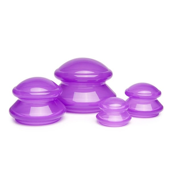 4 stykker  Silicone Massage Kopper Vakuum Sugekop Anti Cellulite Krukke Ansigts Krop Cupping Massage til Krop Afgiftning