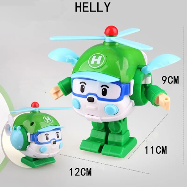 Leker Poli Robocar Transformasjon Robot Leker Bil Modell Anime Action Figur Leker