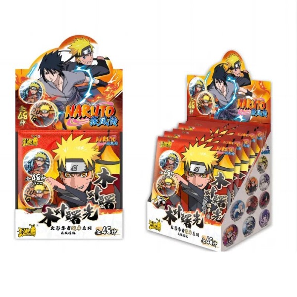 Anime Konoha Ninja Badge Hatake Kakashi Namikaze Minato Naruto 20-årsjubileum samling kort