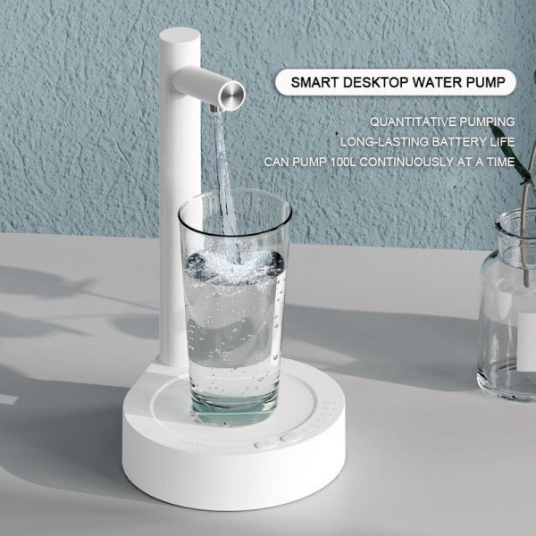 Bärbar Skrivbord Elektrisk Vatten Dispenser Flaska Tummar Gallon Pump USB Laddning Automatisk Dricksvatten Vatten Maskin