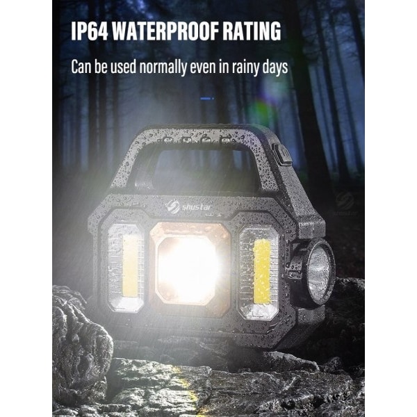 High Power Led Lommelygter Genopladelige Camping Work Light Multi Functional Portable Light