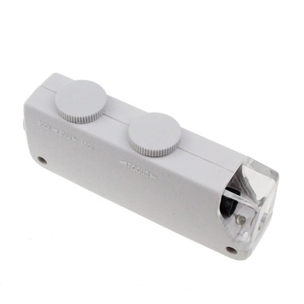 1 stk Ny Kvalitet Håndholdt 160X-200X Forstørrelse Zoom Len LED Oplyst lys lampe Lomme Mikroskop Forstørrelsesglass Lupe