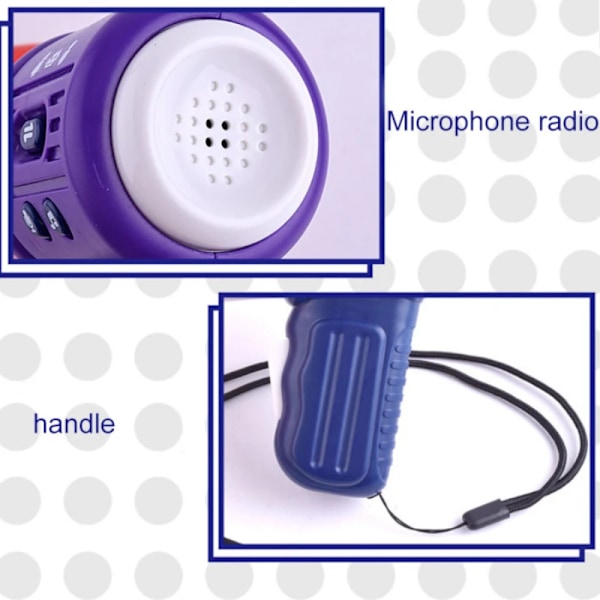 Stor mun rolig megafon inspelning leksak barn röst växlare barn högtalare handhållen mikrofon sång leksaker barn