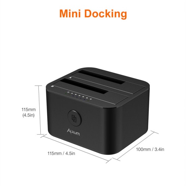 Dual-bay Hard Drive Docking Station USB C 3.0 To SATA Hard Drive Caddy Dock