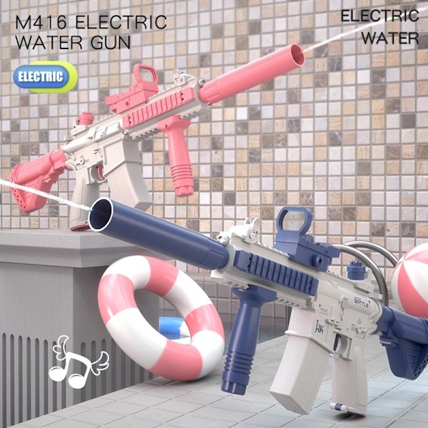 Elektrisk pistol skytte leksak hel automatisk sommar skjuta strand utomhus kul leksak