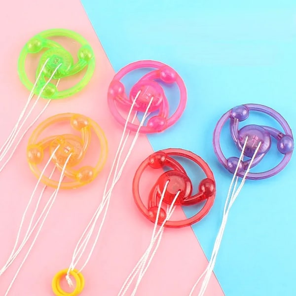 Luminous Hand Pull Lysande Blinkande Rep Svänghjul Toy Led Light Toy