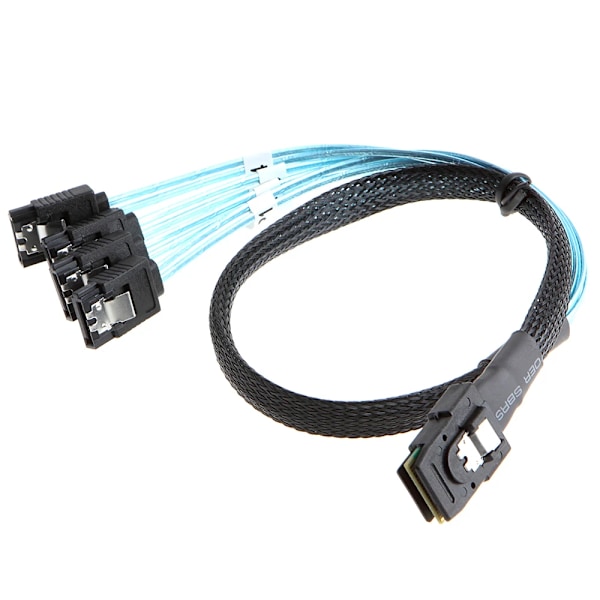 Mini SAS kabel SFF-8087 till SATA Mini SAS Breakout kabel SFF8087 till SATA