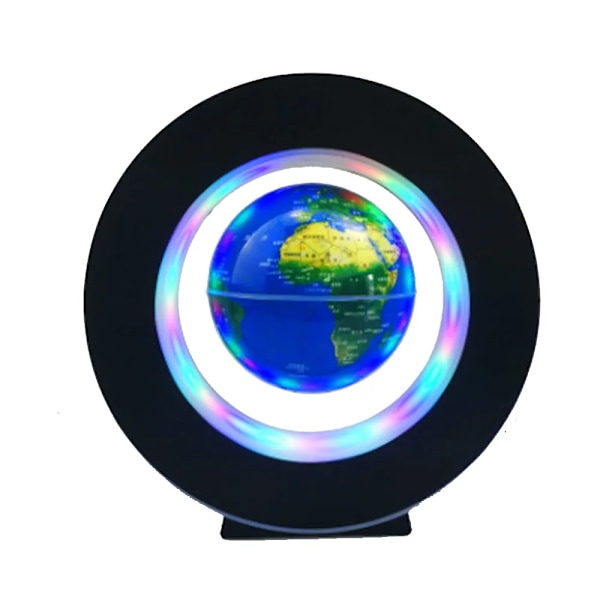Magnetisk Levitation Globe LED Verden Kort Roterende Globe Lys Bedside Lys