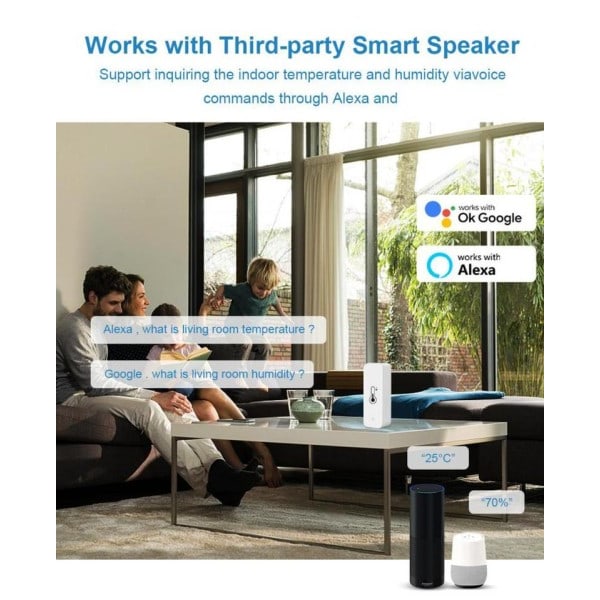 Smart WIFI lämpötila ja kosteus anturi sisä kosteusmittari lämpömittari