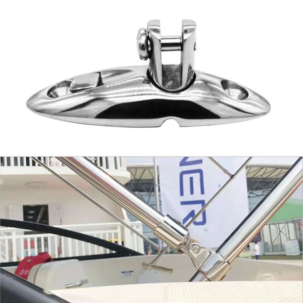 Rustfrit stål Quick RELEASE Dæk Hængsel Mount Bimini Top Marine Hardware
