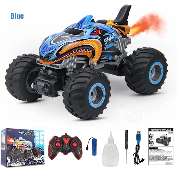 2,4G fjernkontroll biler monster lastebil RC bil elektriske lastebiler stunt biler med lys lyd spray leker
