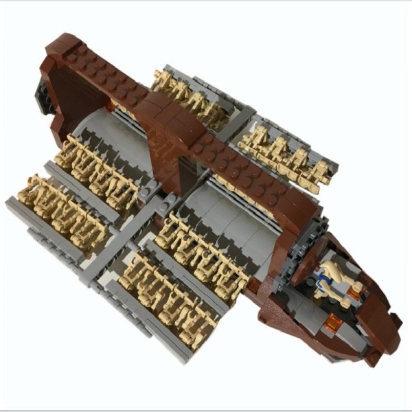 Buildmoc Space Serie Slag Transport Slagskib Droid Platoon Angreb Håndværk