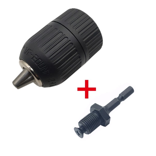 Precis Keyless Drill Chuck Converter 1/2"-20UNF Thread Quick Change Adapte