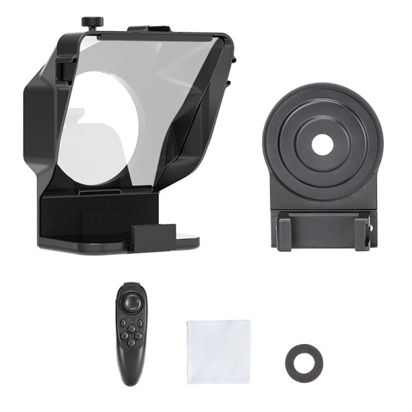 Bärbar Mini Teleprompter Prompter för Smartphone/DSLR Kamera Video inspelning