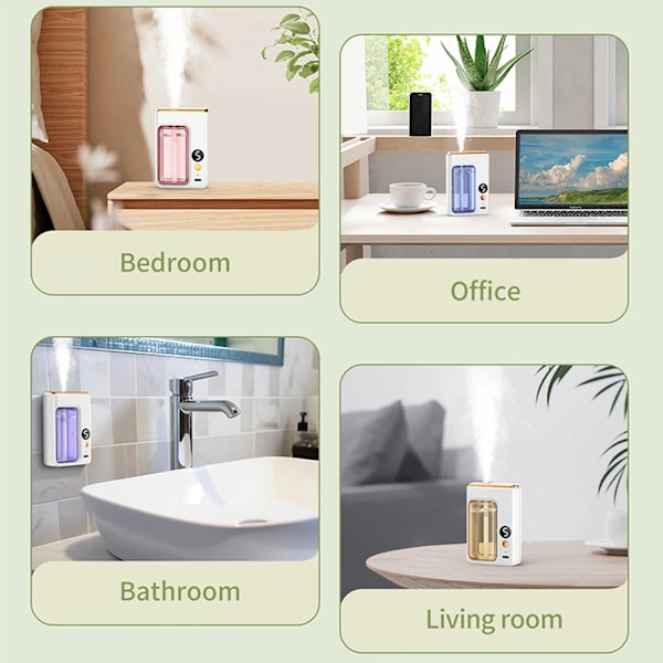 Automatisk Diffuser Aromaterapi Bil Parfyme med Display Essential Olje Luftfukter
