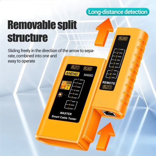 Kabel LAN tester Nettverk Kabel Tester RJ45 RJ11 RJ12 CAT5 UTP LAN Kabel Tester Nettverksverktøy