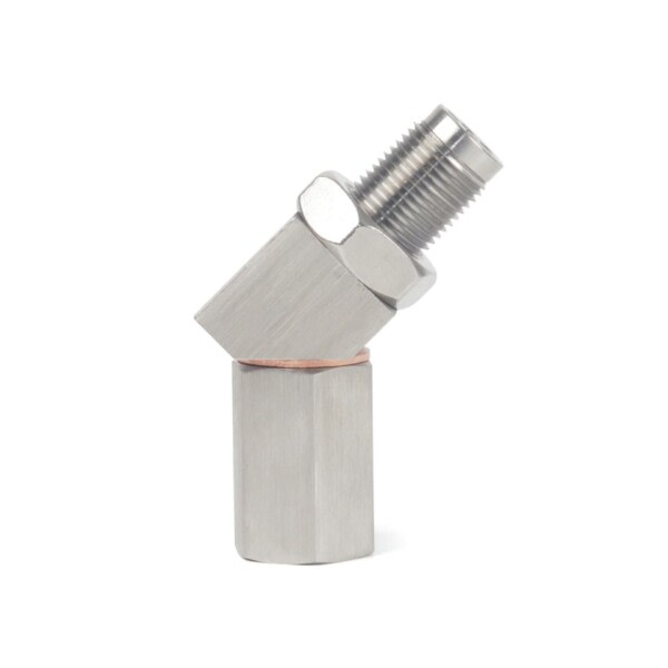 Universal O2 Oxygen Sensor Extender 90 Degree eller 45 Degree 02 Bung Extension
