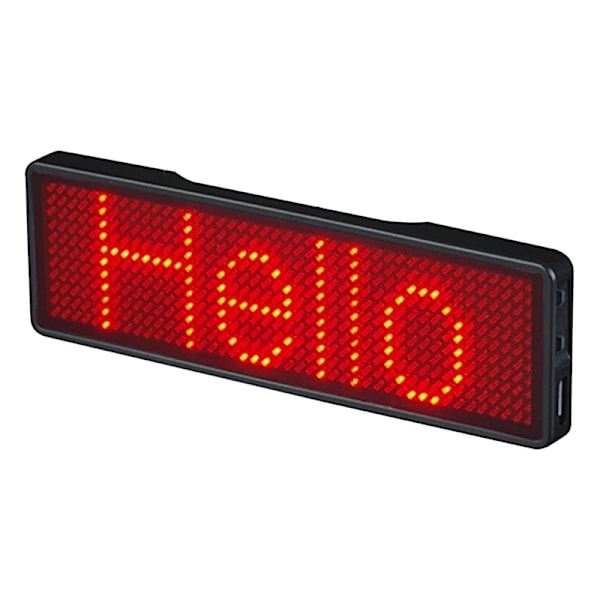 Bluetooth LED Navn Badge Genopladeligt Lys Sign