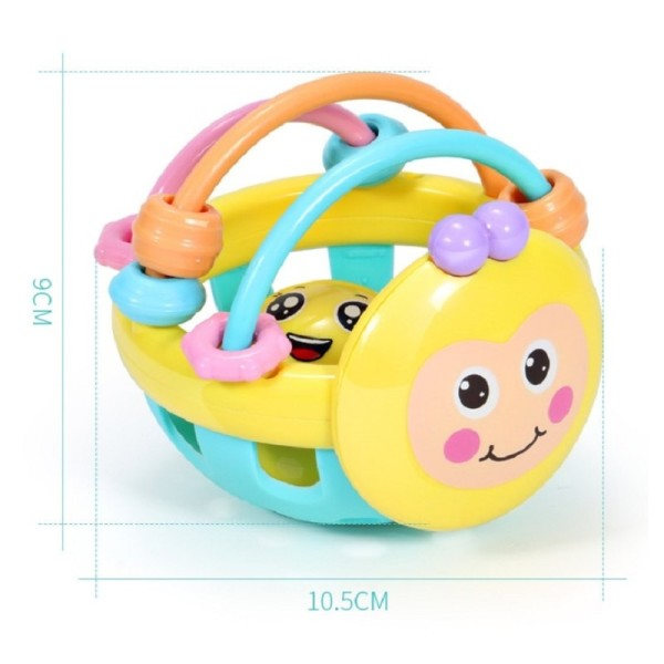 Vauvan pehmeä kumi helistin lapset varhais lapsuus puru kello lelu mehiläinen käsi kello helistin käsipaino vauvan lelu