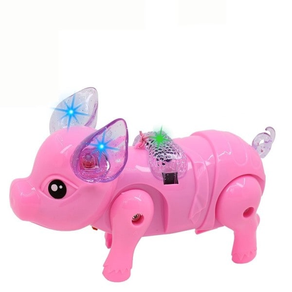Morsom Elektrisk Piglet Musikk Walking Pig Action Figur Leker