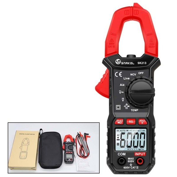 Digital Clamp Meter 600A Current True RMS Smart Tang amperemeter
