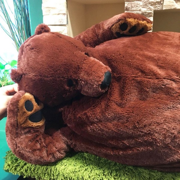 100 cm jätte simulering björn leksak Plysch leksak stoppad djur docka för barn