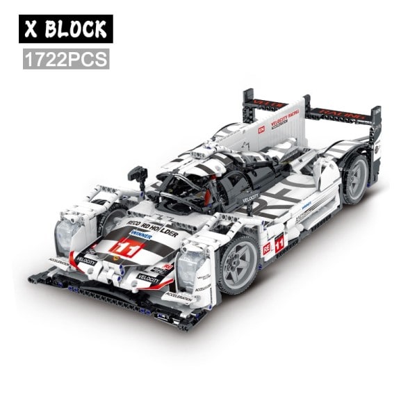 Teknisk berømt Super racer bil bygning blok MOC statisk model klodser børn montering køretøj sæt