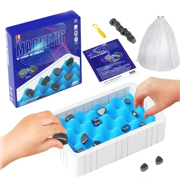 Magnetisk Slag Schack Utbildnings Checkers Spel Bärbar Schack Bräde Fest tillbehör Schack Set